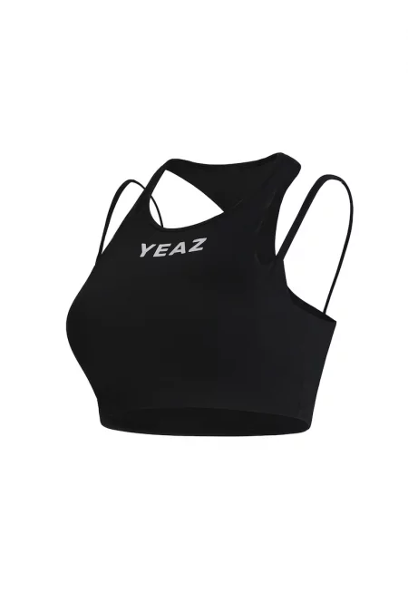 Спортен къс топ Amorous - Черен