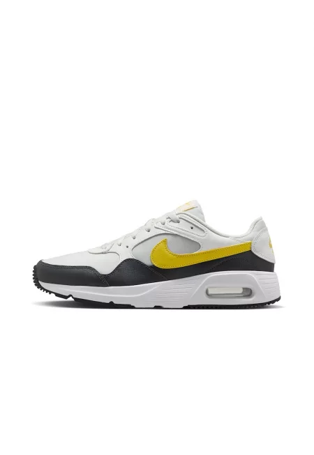 Спортни обувки Air Max с кожа - Черен/Шафраново жълто/Мръснобял