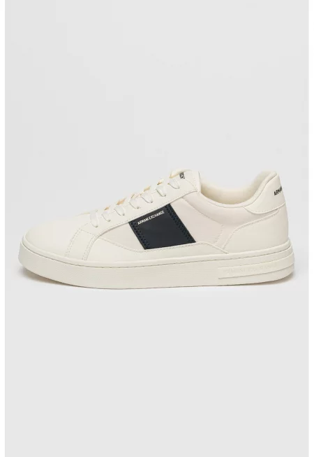 Спортни обувки от еко кожа - Слонова кост/Антрацитно сиво