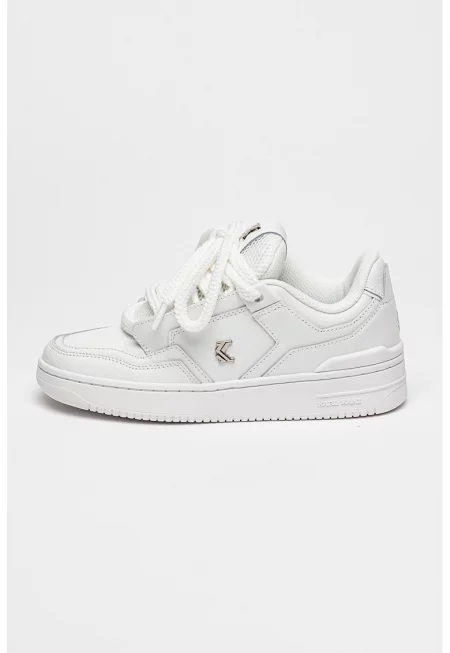 Спортни обувки с лого - Бял