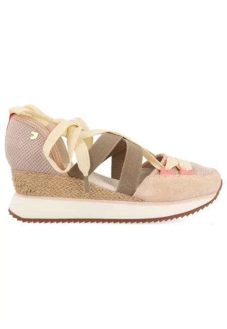 Спортни обувки Samobor с велур и отвори - Бежов