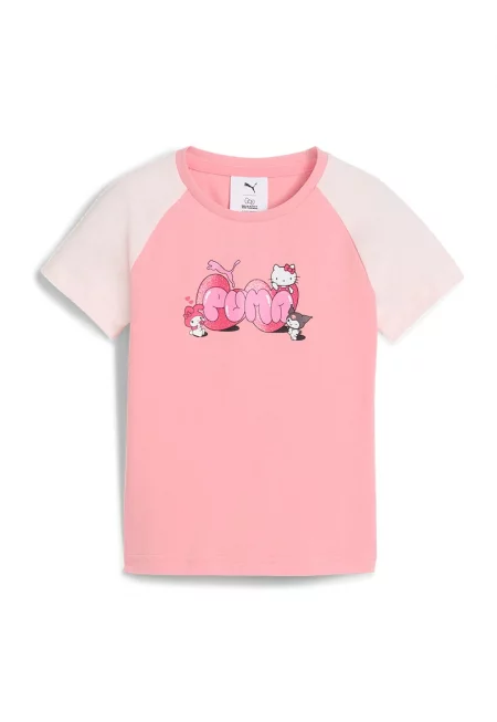 Суитшърт с лого и шарка с Hello Kitty