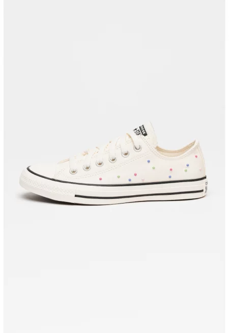 Текстилни кецове Chuck Taylor All Star с мъниста - Мръснобял