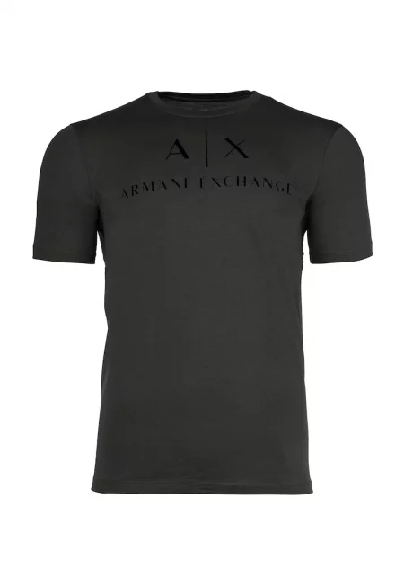 Тениска с лого - Антрацитно сиво