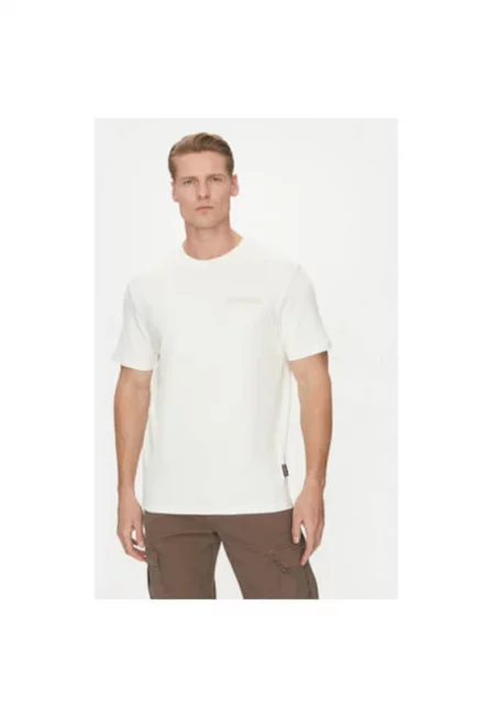 Тениска за мъже -  305102553 - Памук - 3XL INTL - Бяла