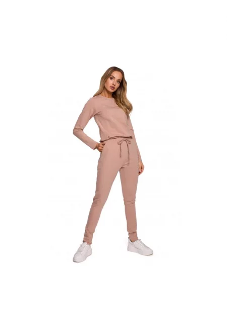 Трикотажен гащеризон  С джоб - Памук - Еластан -