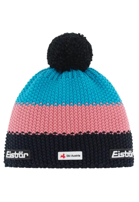 Унисекс шапка - Eisbar Star Pompon MU SKA E33140-450 - многоцветна - 54-60 см