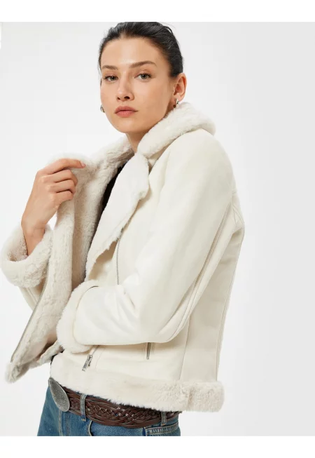 Яке от еко велур с раздвоен ревер