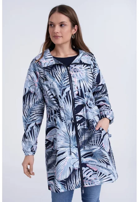 Яке с качулка и цип 1 - Син