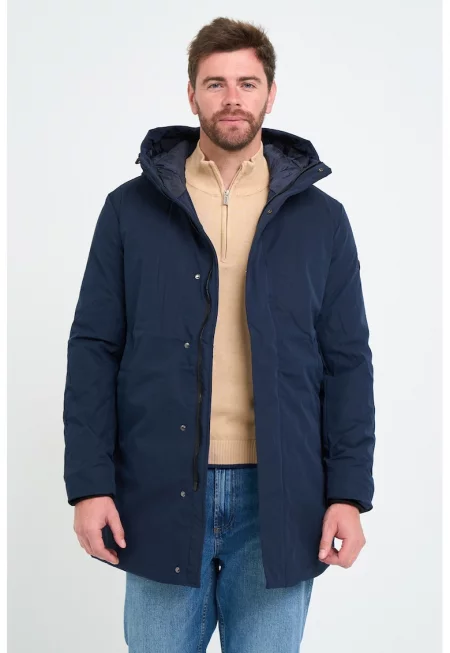 Зимно яке с цип - Тъмносин