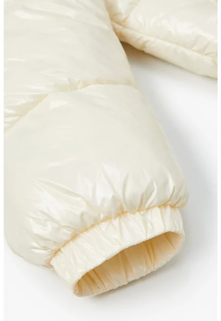 Бляскаво ватирано зимно яке