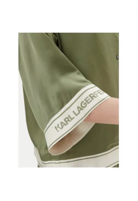 Дамска риза  A2W11037 - Вискоза - Зелена - Зелен