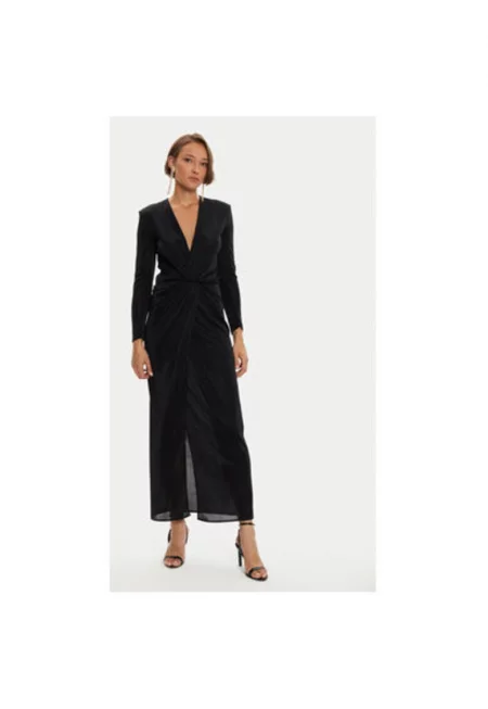 Дамска рокля -  304361531 - Полиамид/Метални влакна - Черна - Черен