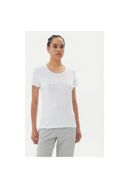 Дамска тениска  Emporio Armani - 7W000094 AF10373 - Памук - Бял
