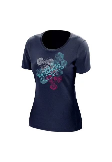 Дамска тениска от мериносова вълна за открито Argentera1 nightblue - Тъмносин