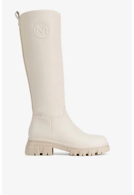 Дамски ботуши  5905588922582 - Синтетика - Бежов - Бежов