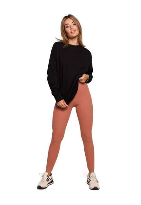 Дамски панталон - Памук/Еластан - Тухла