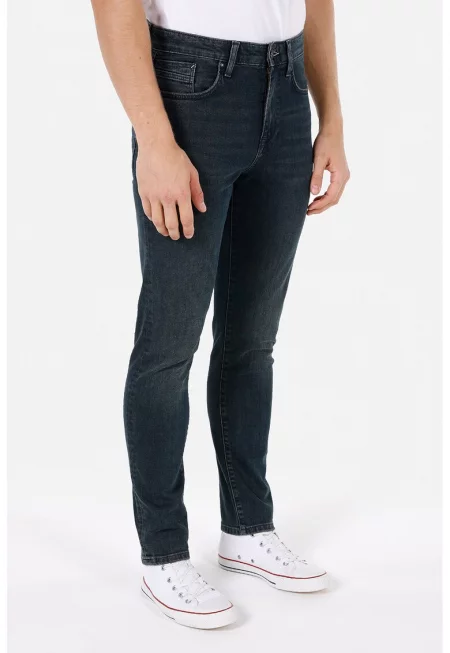 Дънки със стандартна кройка - Ултрамарин синьо