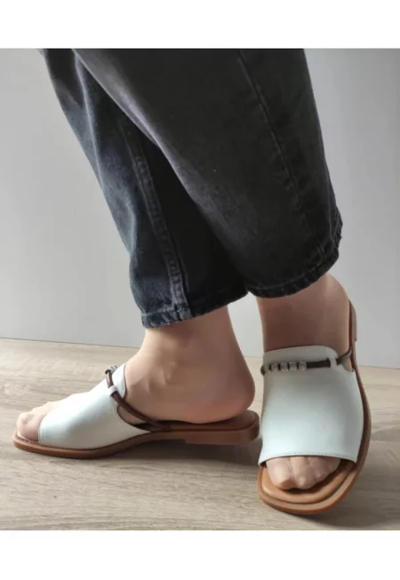 Ежедневни дамски сабо  460016B 13-N Бели - Бели