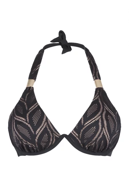 Горнище на бански 31483 с банели - Черен