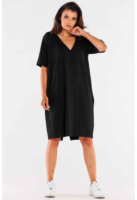 Извънгабаритна рокля с джобове - Един размер