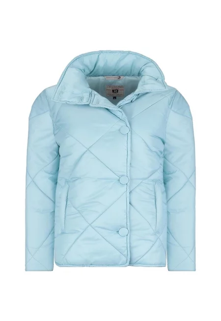 Късо зимно яке с висока яка