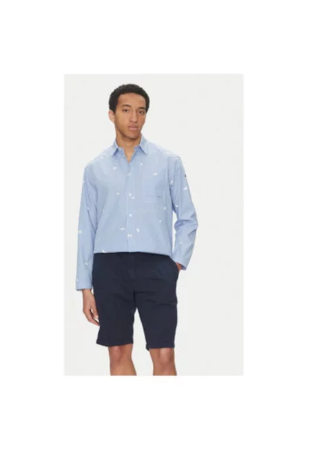 Мъжка риза  25413240 - памук - син - Син