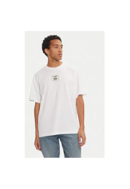 Мъжка тениска -  304381928 - Памук - Бяла - Бял