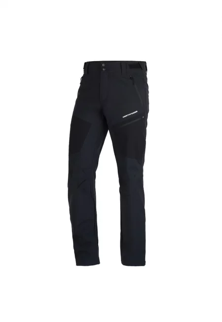 Мъжки 3L 5K/5K софтшел панталони за трекинг Donatello - Черен