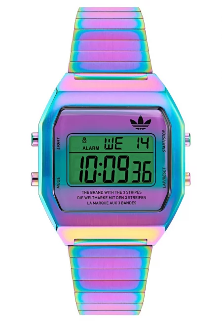 Мъжки часовник  Digital Two - дигитален - инокс - водоустойчив 5 ATM