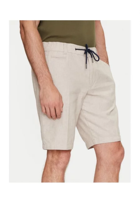 Мъжки къси панталони -  758547 - бежови - памук -