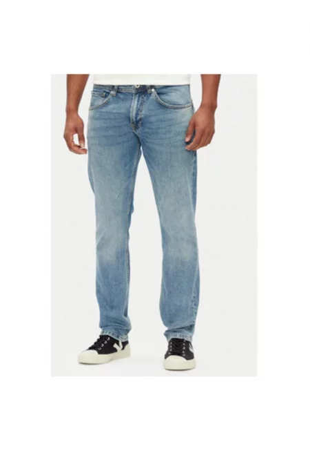 Мъжки панталон  PM207393NC5 - Памук/Еластан - Син - Син