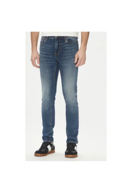 Мъжки панталон  UMP25138JE - памук/еластан - син - Син