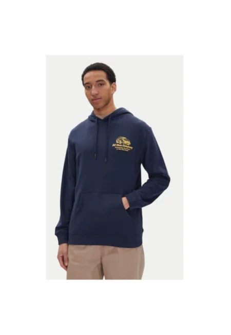 Мъжки суитшърт  EDYSF03245 - Памук/Полиестер - Тъмносин - Тъмносин