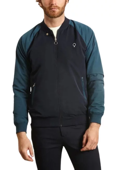 Мъжко яке  тъмносиньо - полиестер - Син