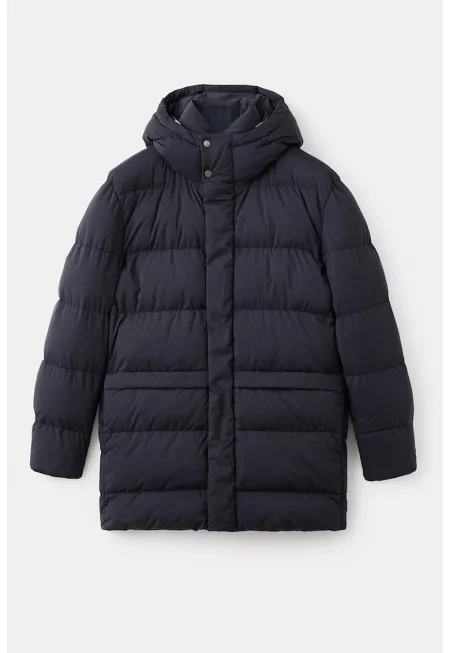 Непромокаемо зимно яке с вата - Тъмносин