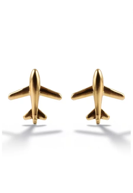 Обеци с 18K злато