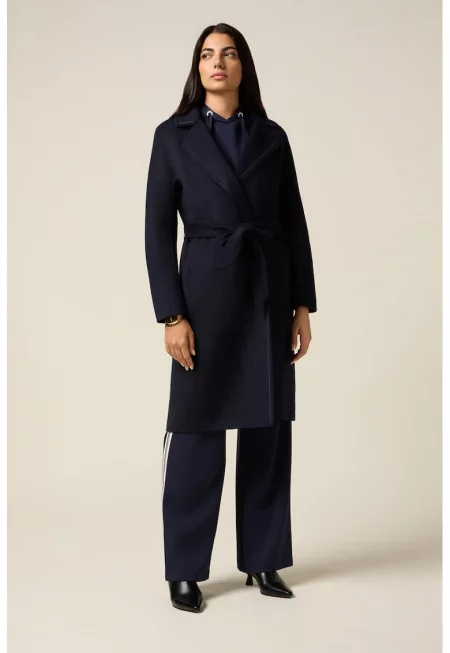 Палто с вълна - Ултрамарин синьо
