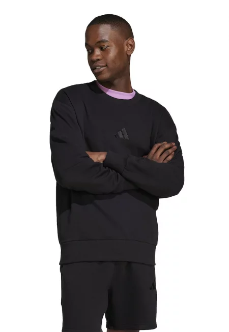 Памучен суитшърт ALL SZN - Черен