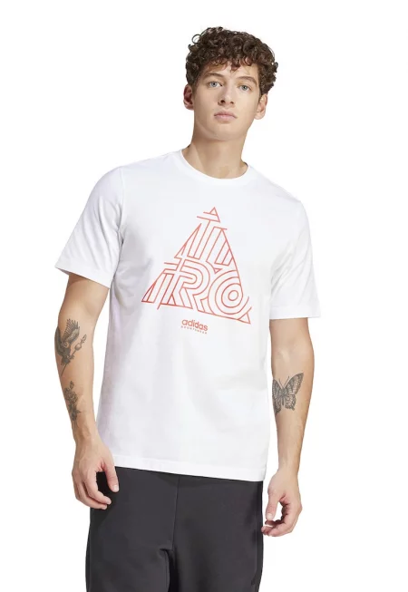 Памучна тениска с овално деколте