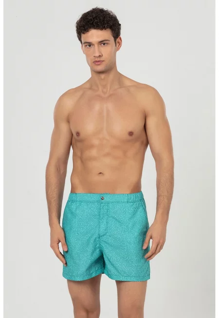 Плувни шорти с джобове - Тюркоаз