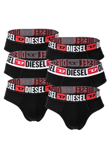 Слипове с лого - 6 чифта - Черен