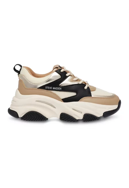 Спортни обувки Progressive с масивен дизайн - Черен/Камел/Крем