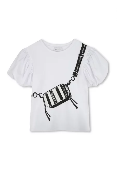 Тениска с бухнали ръкави