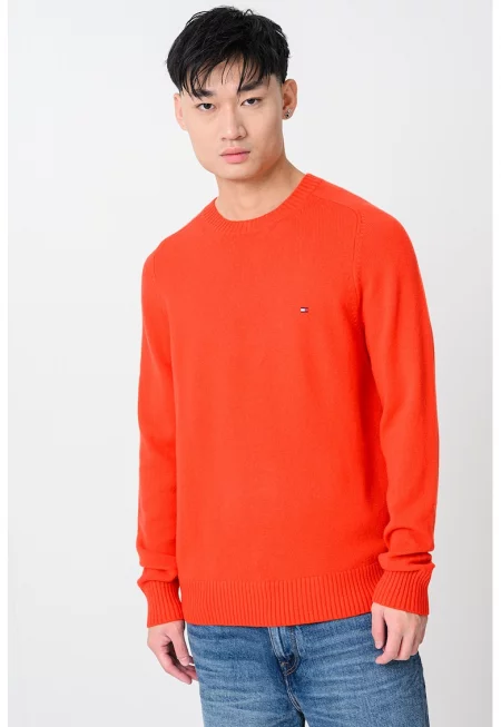 Вълнен пуловер с лого