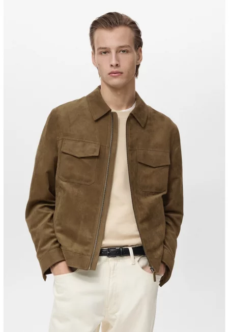 Яке от еко велур с цип