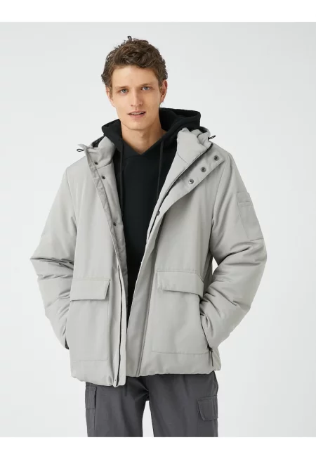 Яке с качулка - Сив