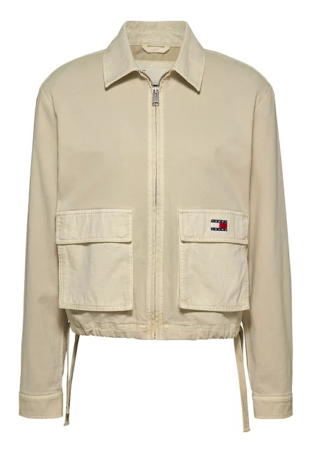 Зимно яке с връзка на подгъва - Бежов