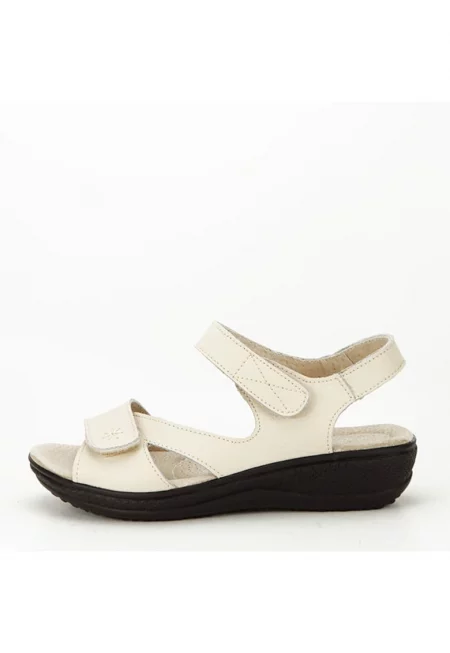 Бежови сандали от естествена кожа Sara 129 comfort 15214