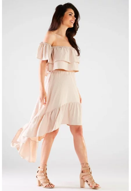 Блуза без ръкави - деколте на раменете A424